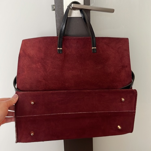 Clare Vivier Simple Tote in Oxblood - Picture 3 of 5